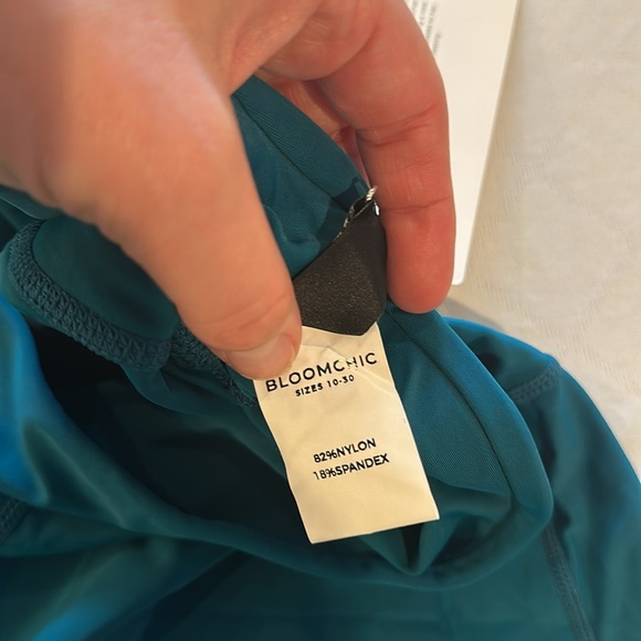 Bloomchic women’s high rise bike biker shorts teal‎ size 18-20 NWT - Picture 4 of 5